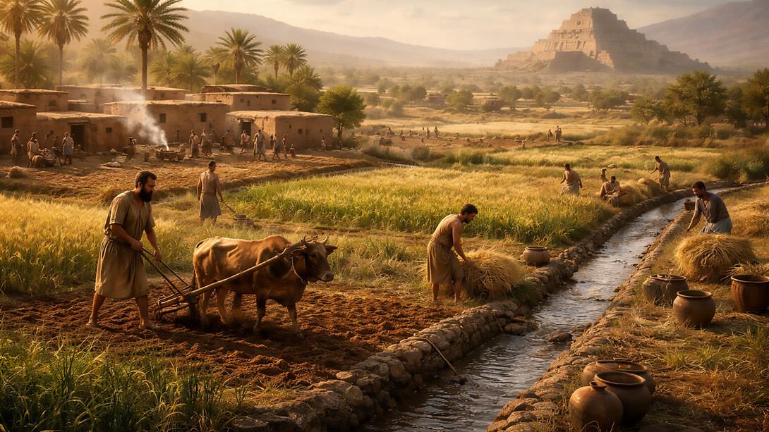 Early agriculture and irrigation in Southwest Asia, where climate conditions and human innovation together shaped the foundations of civilization