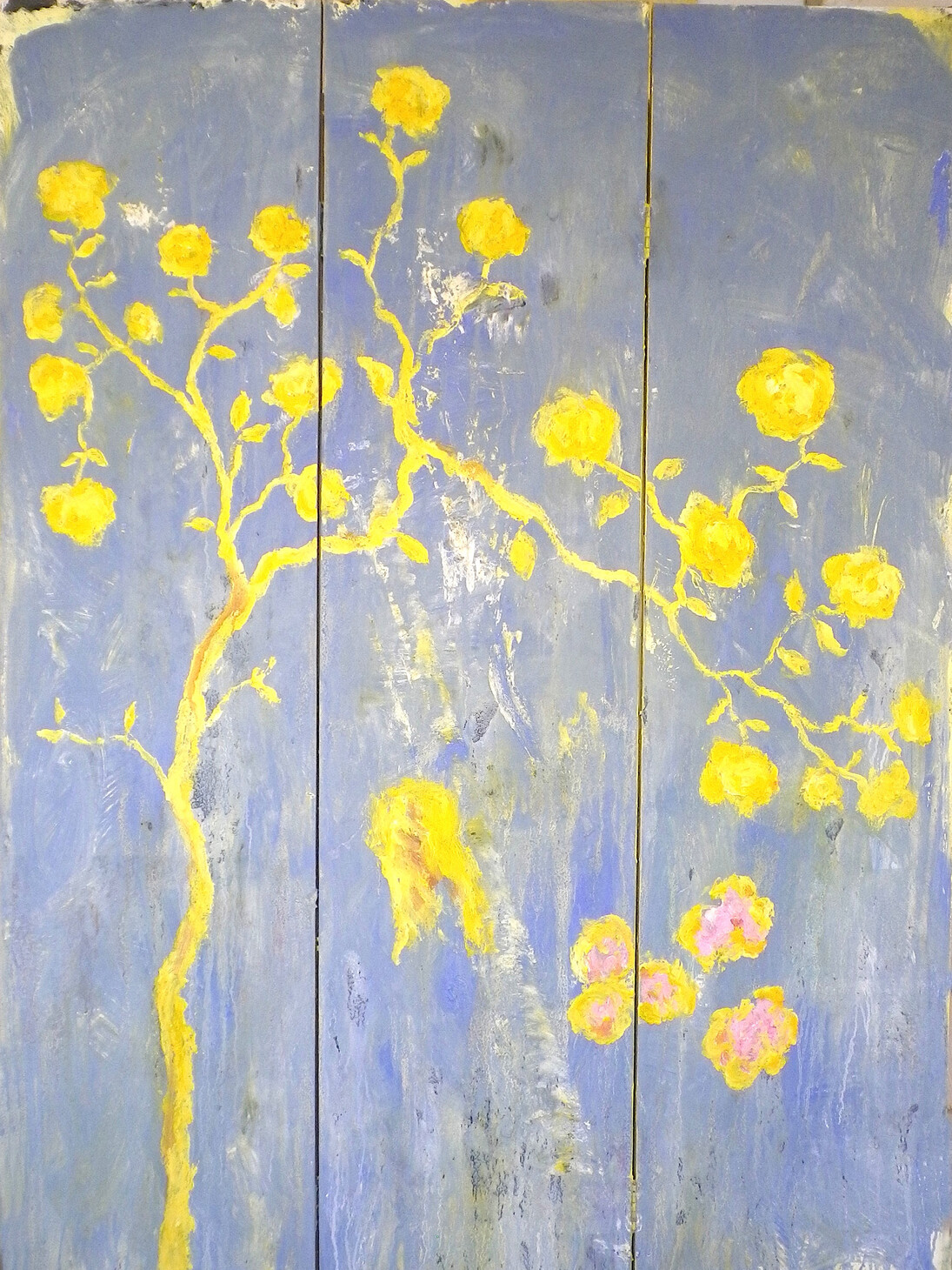 Urbano, Biombos e outras janelas, #1B, 2015, técnica mista sobre tela, 180x