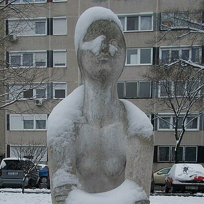 Jelena Veszely, "Meditación", escultura, 1973-1980