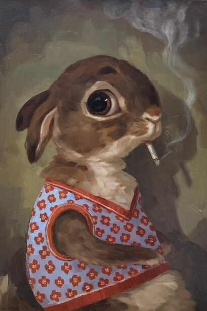 Alison Friend, Rabbit had bad habits (detail). Courtesy of Harman Projects