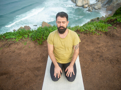 Meditação ao ar livre. Que o pranava ommmmm nos guie todos os dias!