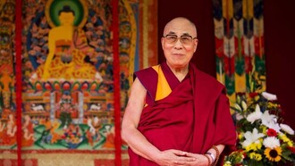 Tenzin Gyatso, decimocuarto Dalái Lama, líder espiritual del Tíbet