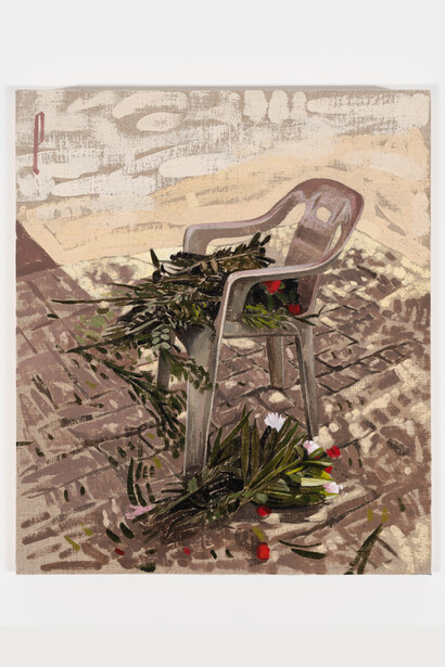 Leonardo Ortega, Primera parda, 2023, Oil on panel, 40.6x50.8 cm. Courtesy the artist and Fortnight Institute, NYC