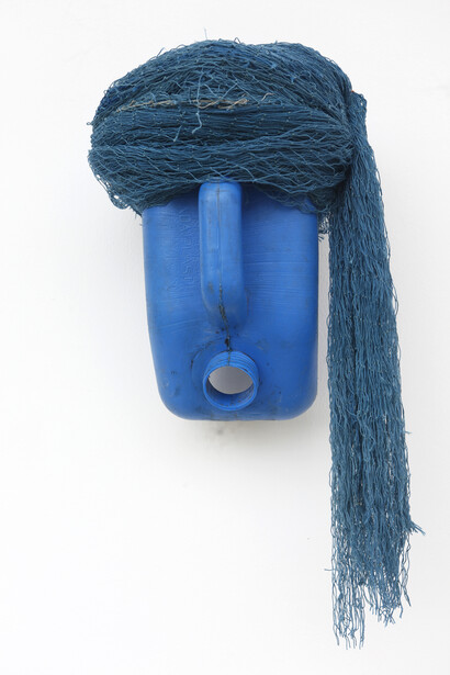 Romuald Hazoumè, Chênnai, 2024-25. Courtesy of October Gallery