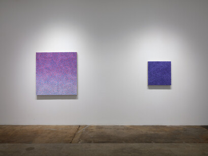 Robert Sagerman, Edifice, fount, rippling spaces, exhibition view. Courtesy of Cris Worley Fine Arts
