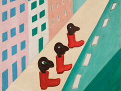 Tarsila do Amaral. City (The Street), 1929. Collection of Bolsa de Art. © Tarsila do Amaral Licenciamentos.