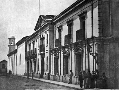 Casa de Enseñanza de Santo Tomás, sobre la cual se fundó la Universidad de Santo Tomás en 1843