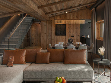 A bedroom chalet at Six Senses Crans-Montana, providing a welcoming and homely atmosphere for guests