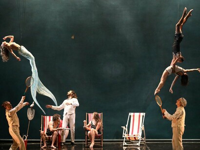 La compagnia FInzi Pasca in scena per lo spettacolo "Titizè a venetian dream".
Crediti foto: Viviana Cangialosi 