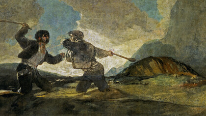 «Duelo a garrotazos», Francisco de Goya 