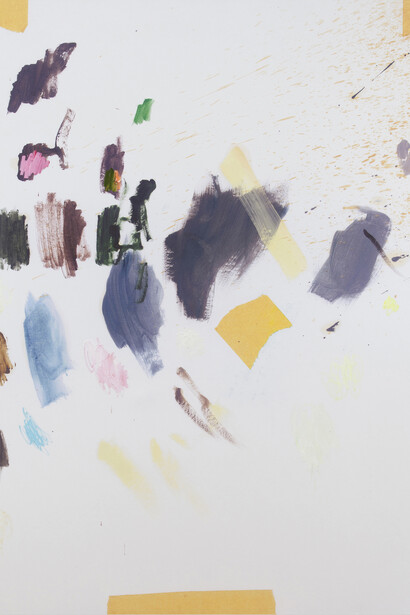 Ida Tursic & Wilfried Mille, ABS020, 2015, UV ink and oil on canvas, 250 x 200 x 5 cm, Courtesy of the artist and Galerie Max Hetzler, Berlin | Paris
© Ida Tursic & Wilfried Mille
