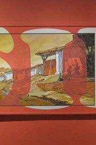 Andrés Murillo; Rojo sobre rojo, 2022. Intervención sobre pared