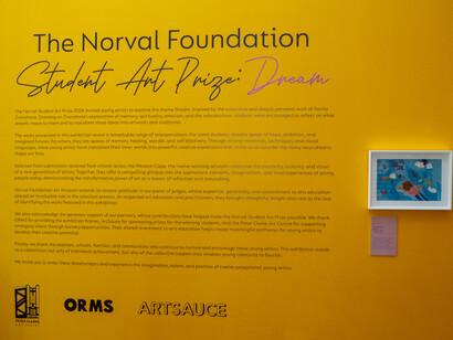 Norval student art prize 2026, exhibition view. Courtesy of Norval Foundation