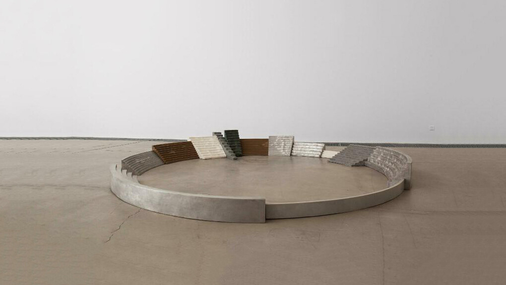 Nabuqi, The doubtful site (engulfing and radiating shapes), 2018. Courtesy of Centre Pompidou 