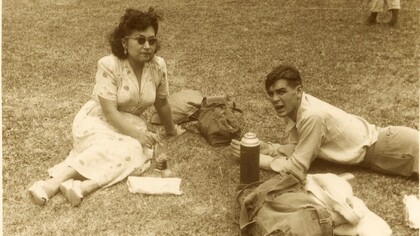Guevara con su primera mujer, Hilda Gadea Acosta 
