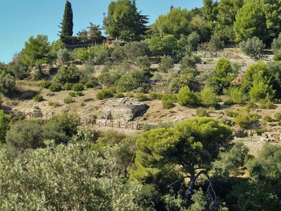Panoramica della via Iulia Augusta, Albenga (SV), Italia