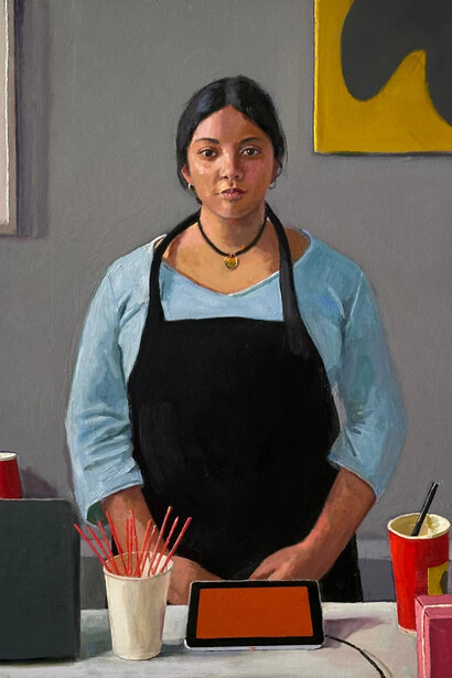 Dan McCleary, Food court I (detail), 2026. Courtesy of Craig Krull Gallery