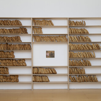 Uri Aran, Untitled (I love you), veduta della mostra. Cortesia del Museo Madre