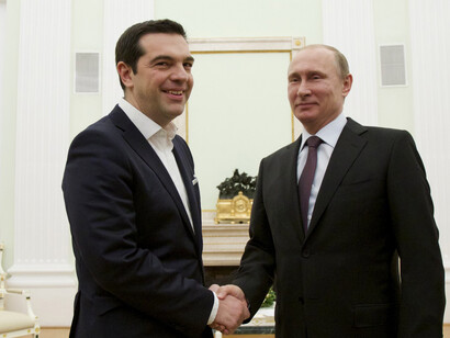 Alexis Tsipras e Vladimir Putin