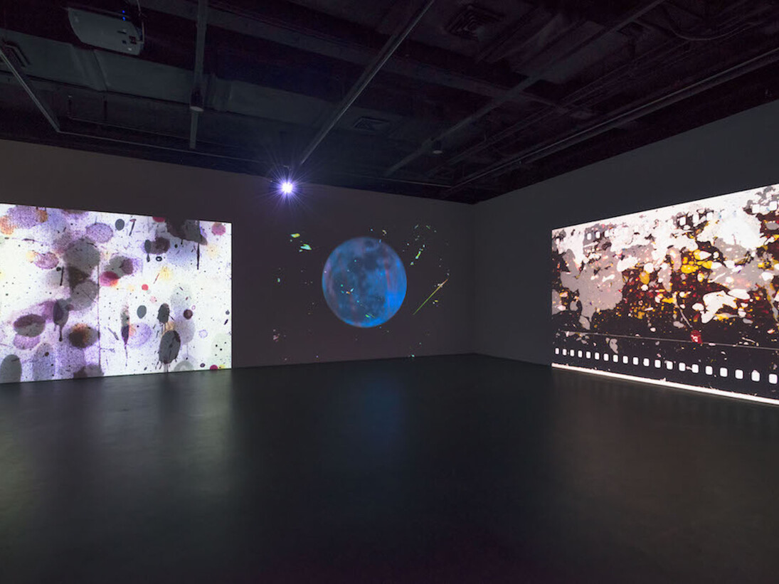 Jennifer West: “Is Film Over?”, Exhibition view. Courtesy of Yuz Museum