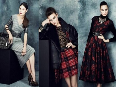 Eleganti dame in tartan