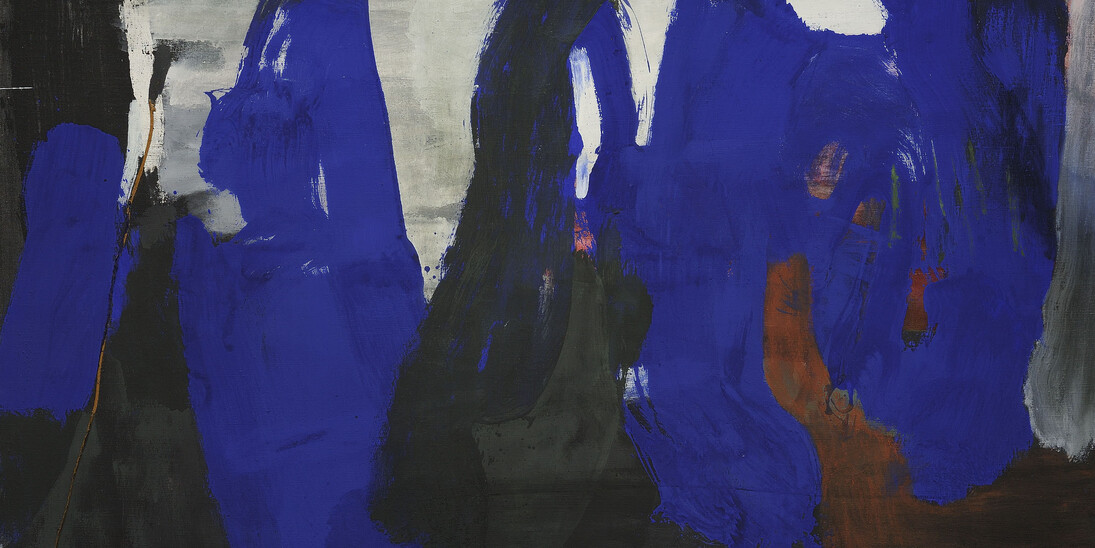 James Brooks -Quod 1961 - olio su tela - 122 x 170 cm. Courtesy Galleria Open Art, Prato