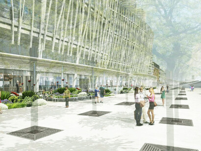 Crown tower and podium design by WilkinsonEyre