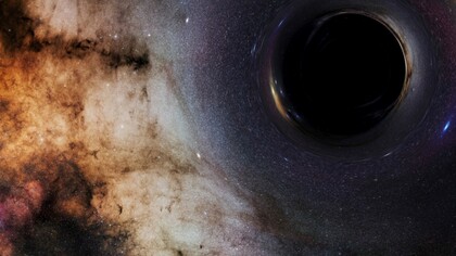 Un agujero negro en medio del universo