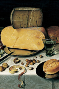 Still Life with Cheese (1615) by Floris van Dijck