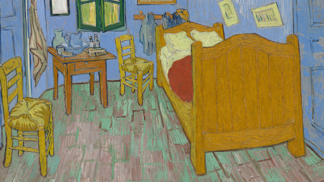 Vincent van Gogh, The bedroom, 1889. Courtesy of The National Gallery