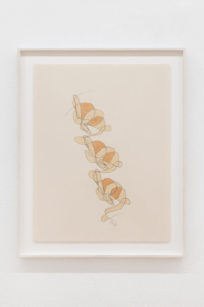 Juliana Cerqueira Leite, Wash hands (or apply lotion) 2, 2023, Graphite and colored Luminance pencil on paper, 76.5 × 61.5 × 3.8 cm. Courtesy of Nogueras Blanchard Madrid