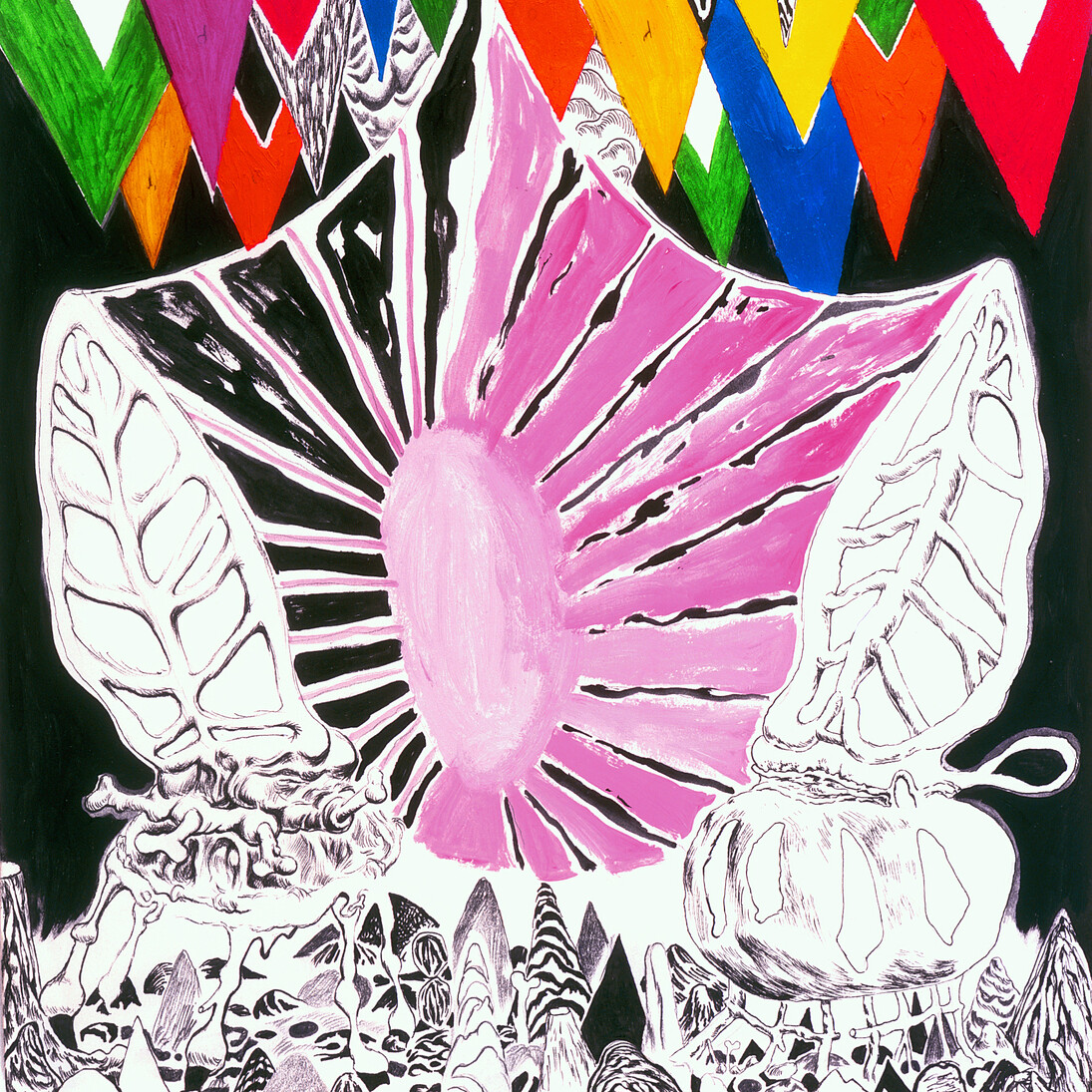 Trenton Doyle Hancock, Miracle Machine #19 or Whish Wish, 2006, Graphite, ink, acrylic on paper, Collection Anne and Joel Ehrenkranz, New York. Courtesy the artist and James Cohan Gallery, New York