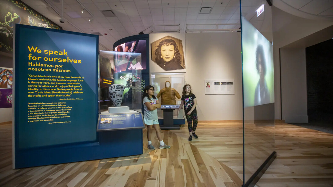 Native truths: our voices, our stories, exhibition view. Courtesy of Field Museum
