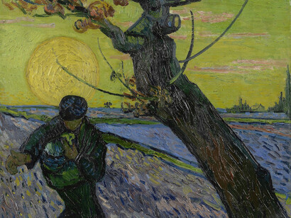 The Sower
Vincent van Gogh (1853 - 1890), Arles, November 1888
oil on canvas, 32.5 cm x 40.3 cm
Credits (obliged to state): Van Gogh Museum, Amsterdam (Vincent van Gogh Foundation)