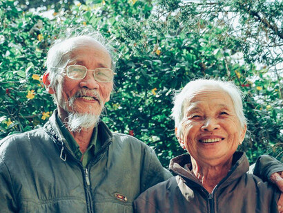 In each other's embrace, they find comfort and joy, celebrating a lifetime of shared memories
