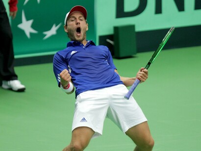 El tenista francés Lucas Pouille