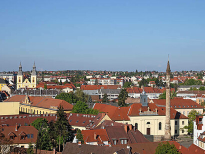 The Eger Minaret, a famous landmark in Eger, Hungary, is the northernmost surviving Ottoman minaret in Europe