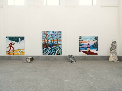 Jordan Watson, Easier to breathe, exhibition view. Courtesy of Robilant+Voena