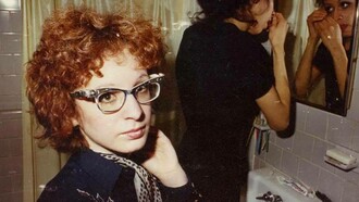 A still from "All the beauty and all the bloodshed" featuring the star Nan Goldin