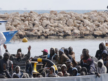 Immigrants in the Mediterranean Sea