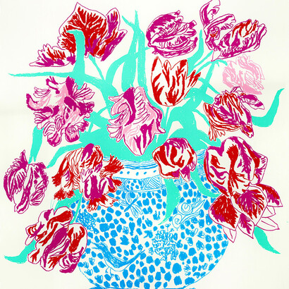Oisín Byrne, Cut flowers (Large) (detail), 2021. Courtesy of So Fine Art Editions