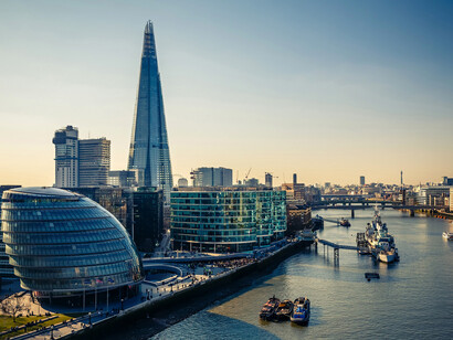 Arquitectura moderna en la «City» de Londres, Reino Unido