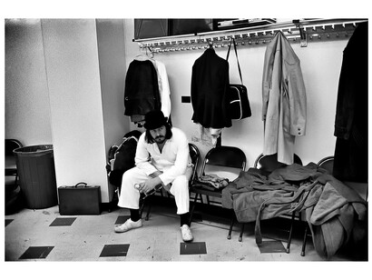 John Bonham at the interval, January 1975 © Michael Brennan, Courtesy of Proud Galleries