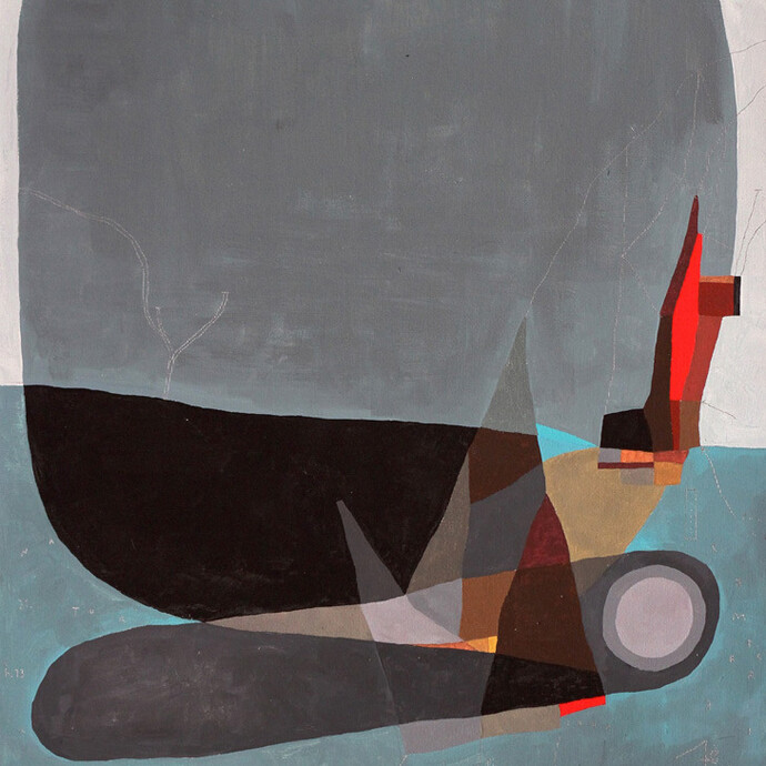 108, Equinozio 1, detail, 2015, acrylic and pencil on canvas, 40 x 30 cm