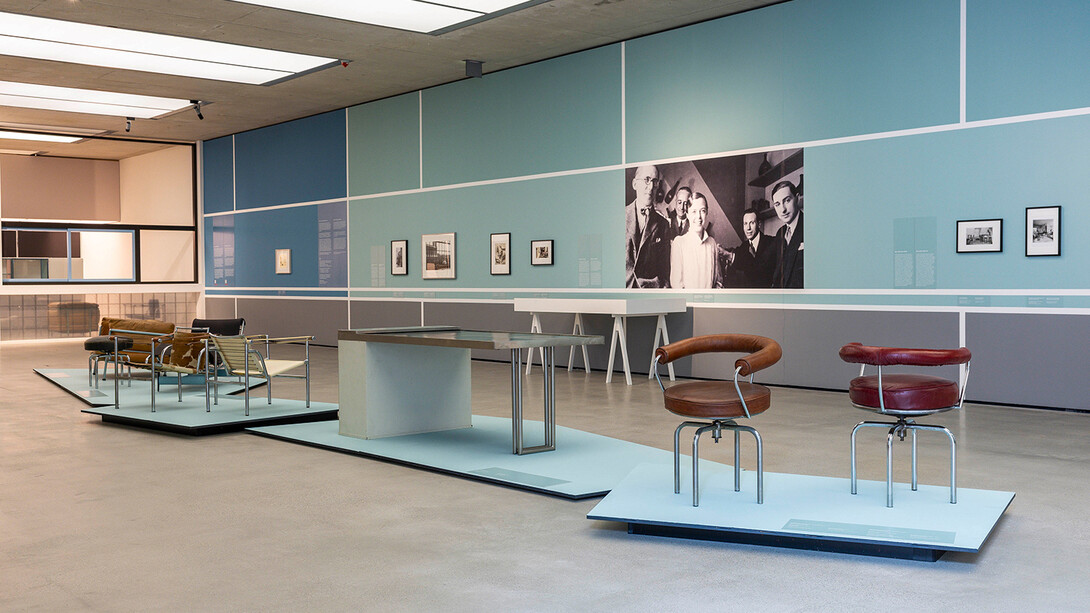 Charlotte Perriand, Moderne leben: design, fotografie, architektur, ausstellungsansicht. Mit freundlicher genehmigung des Museum der Moderne