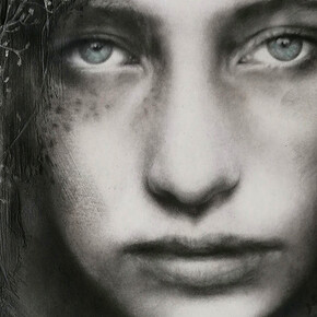 Cetti Tumminia, Effimera 1, 2018, tecnica mista su carta applicata su tavola, cm. 25x25x1,4