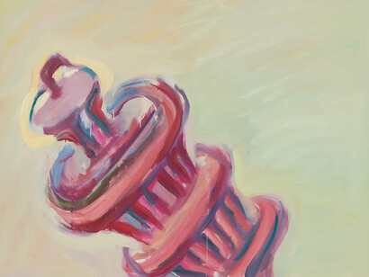 Maria Lassnig, Self abstract IV (detail), 1992. Courtesy of Hauser & Wirth Gallery