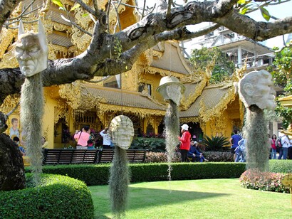 Chiang Rai, Tailandia. Alrededores del Templo Blanco