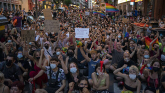 Numerosas protestas tuvieron lugar a lo largo de España ante el asesinato de Samuel Luiz