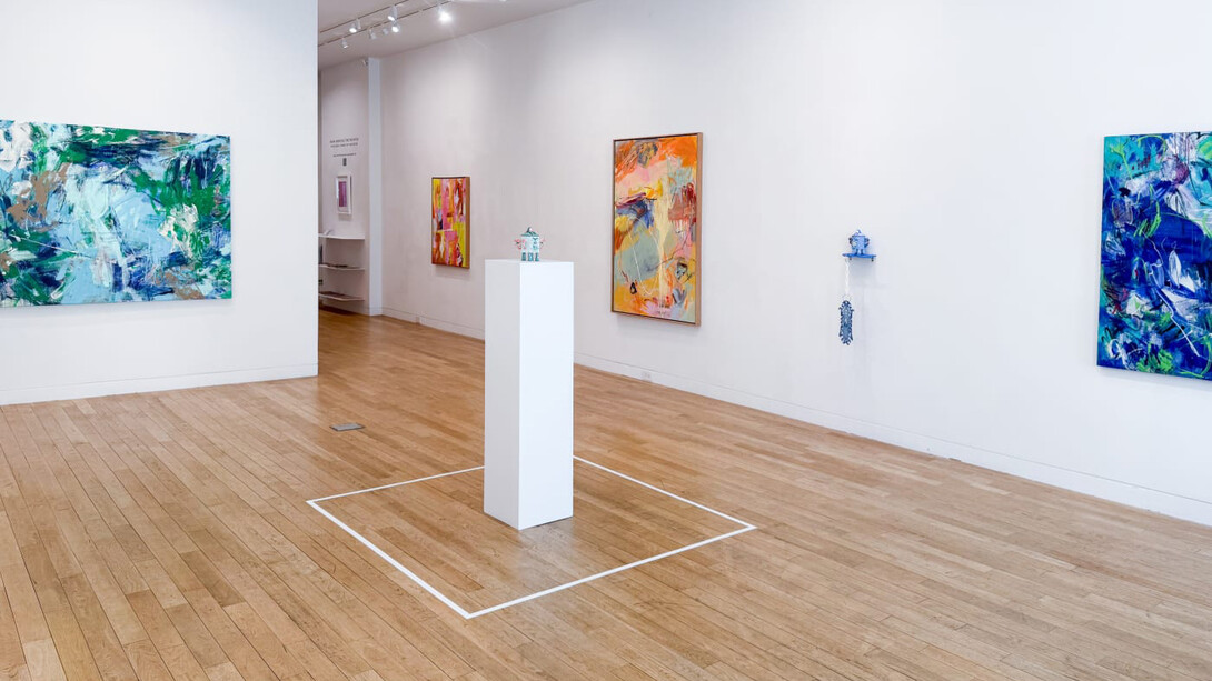 Various artists, Mark making / Time marking, exhibition view. Courtesy of Upsilon Gallery